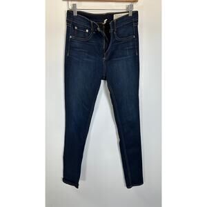 Rag & Bone Dark Wash High Rise Skinny Jeans Womens Size 27
